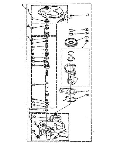 Gearcase parts