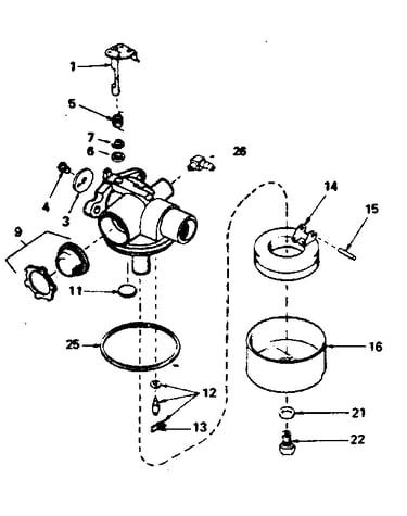 Carburetor no. 632387