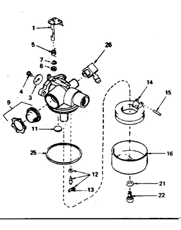 Carburetor no. 632389