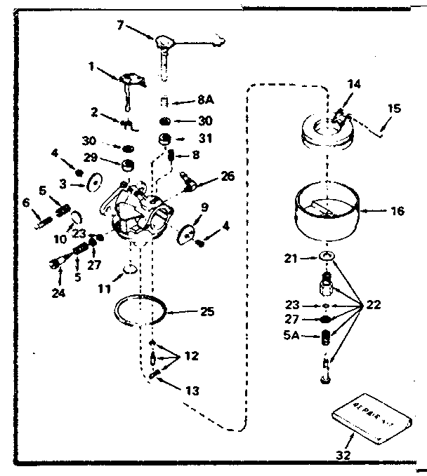 Carburetor no. 631070a