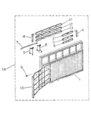 Cabinet and front panel parts