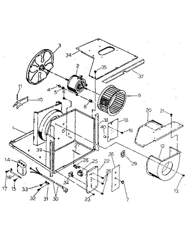 Electrical system and air handling parts