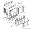 Kenmore 2538761850 cabinet and front panel parts diagram
