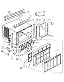 Cabinet and front panel parts