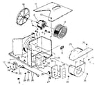 Kenmore 2538761850 electrical system and air handling parts diagram