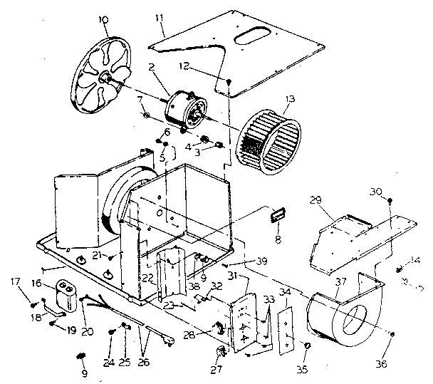 Electrical system and air handling parts