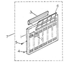 Kenmore 2538765100 cabinet and front panel parts diagram