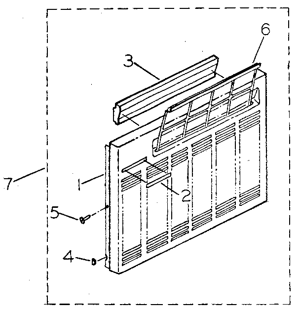 Cabinet and front panel parts