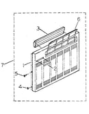 Cabinet and front panel parts