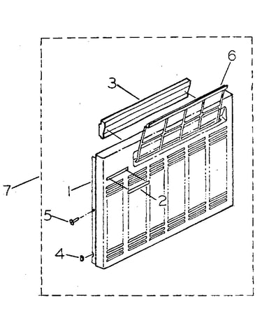 Cabinet and front panel parts