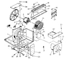 Kenmore 2538765100 electrical system and air handling parts diagram