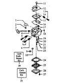 Carburetor assembly 530-035181