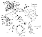 Craftsman 358356070 clutch and handlebar assembly diagram