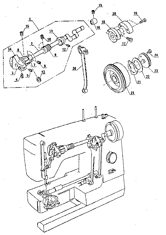 Upper shaft