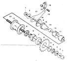 Sears 502451630 rear hub & suntour coaster brake diagram