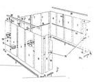 Sears 69668892 floor frame and wall assembly diagram