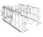 Sears 69668894 floor frame and wall assembly diagram