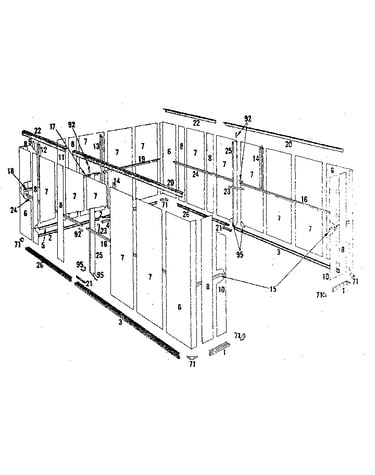 Floor frame and wall assembly