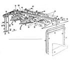 Sears 69668895 roof support and door assembly diagram