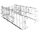 Sears 69668895 floor frame and wall assembly diagram