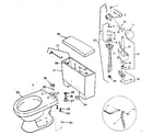 Sears 738557300 liftstrap attachment to lever assembly diagram