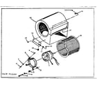 Kenmore 867713190 blower assembly diagram