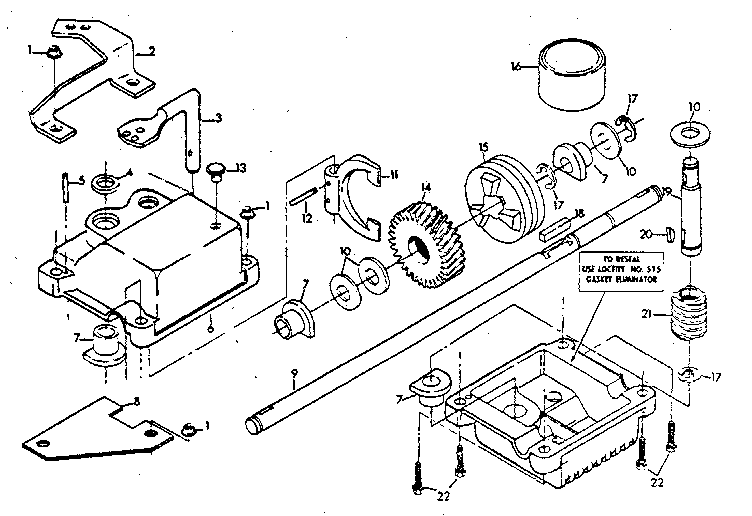 Gear case no. 86617