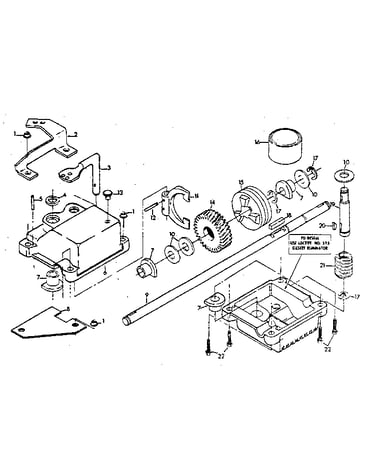 Gear case no. 86617