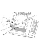 Figure 7-2. display enclosure assembly (items 9-15).