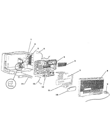 Figure 7-4. chassis-rear assembly (items 1-13).