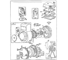 Briggs & Stratton 80200 TO 80299 (2201 - 2203) rewind starter assembly diagram