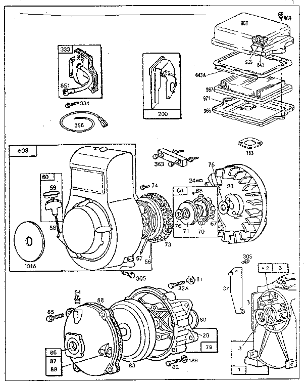 Rewind starter assembly
