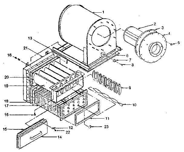 Combustion heat exchanger assembly (rd10206 v)