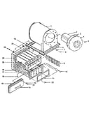 Combustion heat exchanger assembly (rd10206 v)