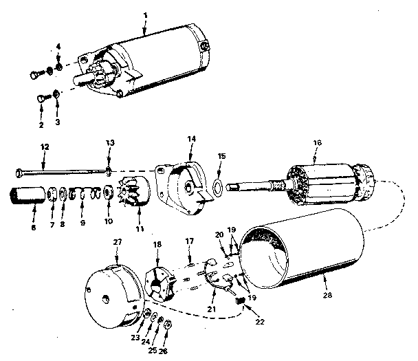 Starter motor parts