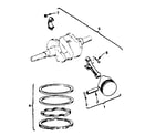 Onan B48G-GA020/3858C piston and rod diagram