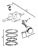 Piston and rod