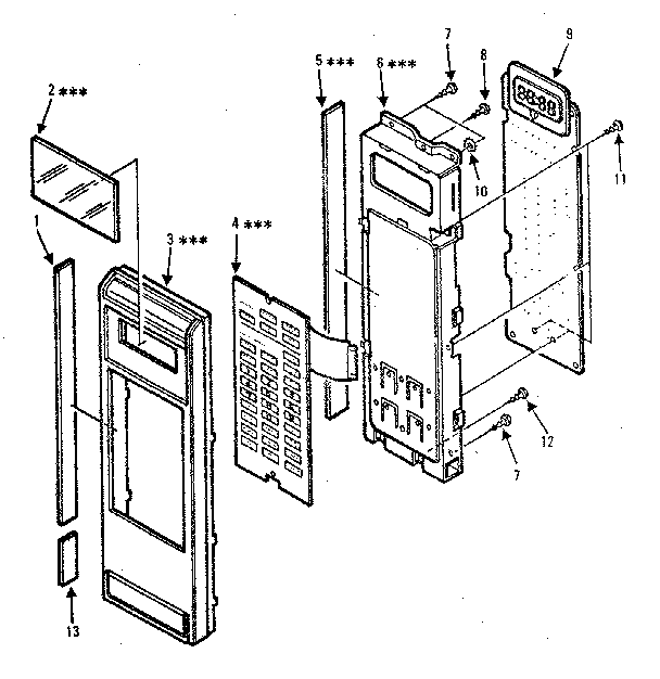 Control panel parts