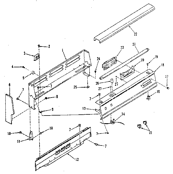 Backguard section