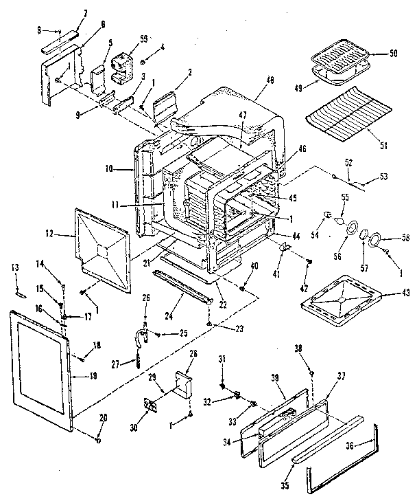 Oven body section