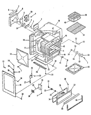 Oven body section