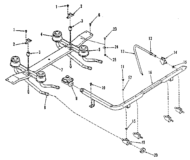 TOP BURNER SECTION