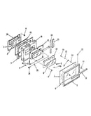 Oven door section
