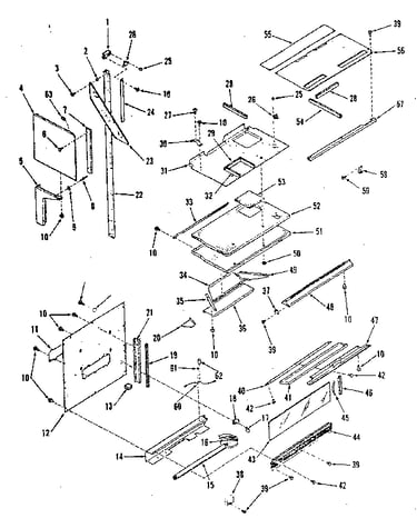 Upper oven section