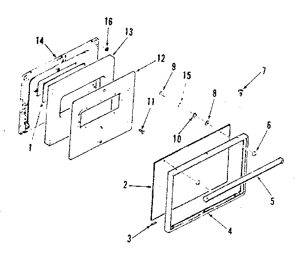 OVEN DOOR SECTION