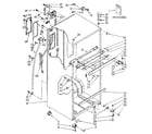 Kenmore 1068658460 cabinet parts diagram