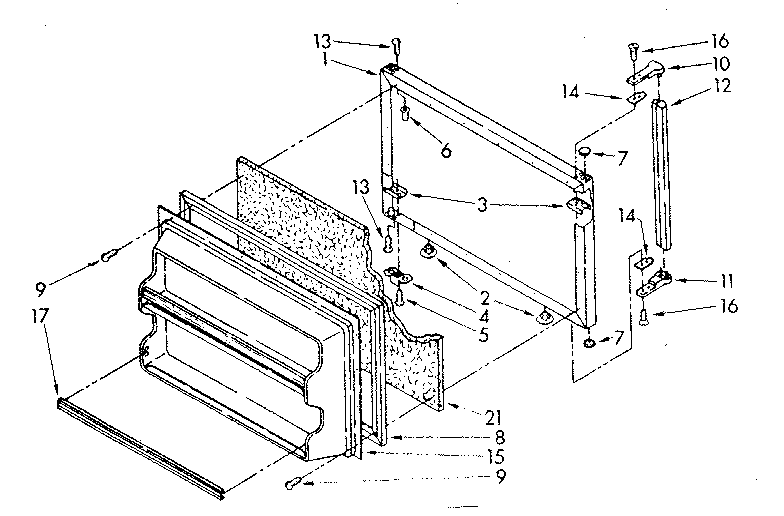 Freezer door parts