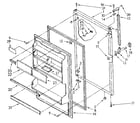 Kenmore 1068658430 refrigerator door parts diagram
