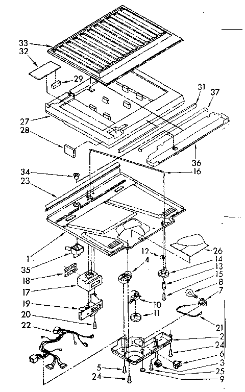 Compartment separator parts