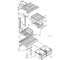 Kenmore 1068758430 shelf parts diagram